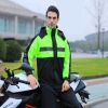 Rain Suits for Men ,Lightweight Soft Rainwear, Waterproof Breathable，Reflective Motorcycle Rain Gear Rainwear with Shoe Cover#196