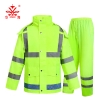 Rain Suit, Motorcycle Rain Gear Suit for Men & Women, Jackets & Pants Reflective Waterproof Breathable Rainsuit#2028